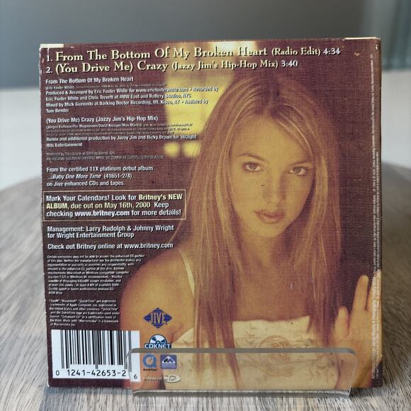 Britney Spears – From the Bottom of My Broken Heart (1999, Jive) - Picture 2 of 4